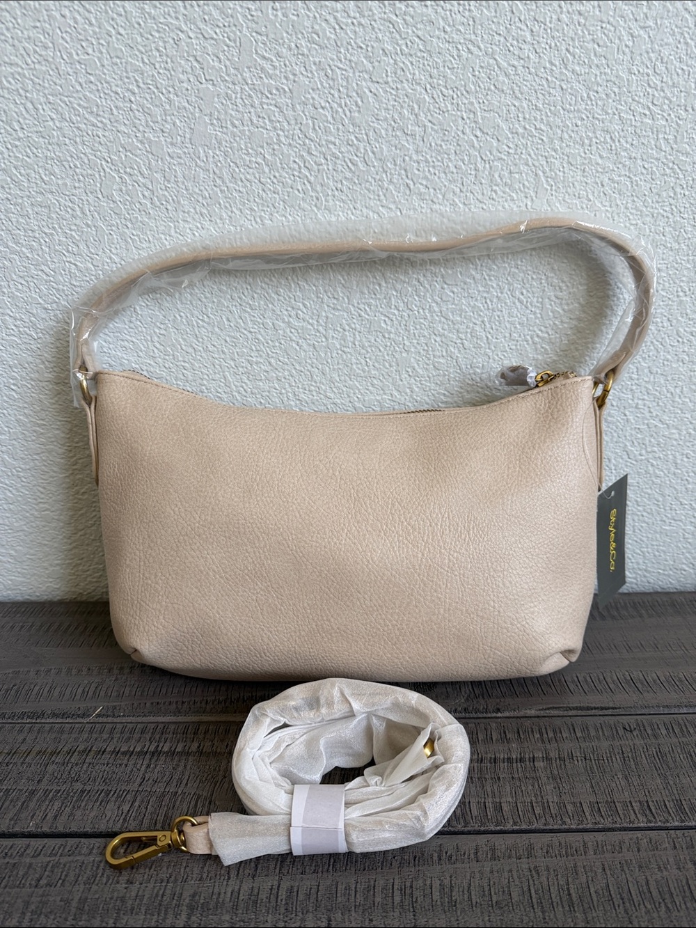 Style & Co. Medium Zippered Shoulder Bag NWT